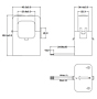 Dimensional Drawing for P4018 200 Ampere (A) Split Core Current Transformers